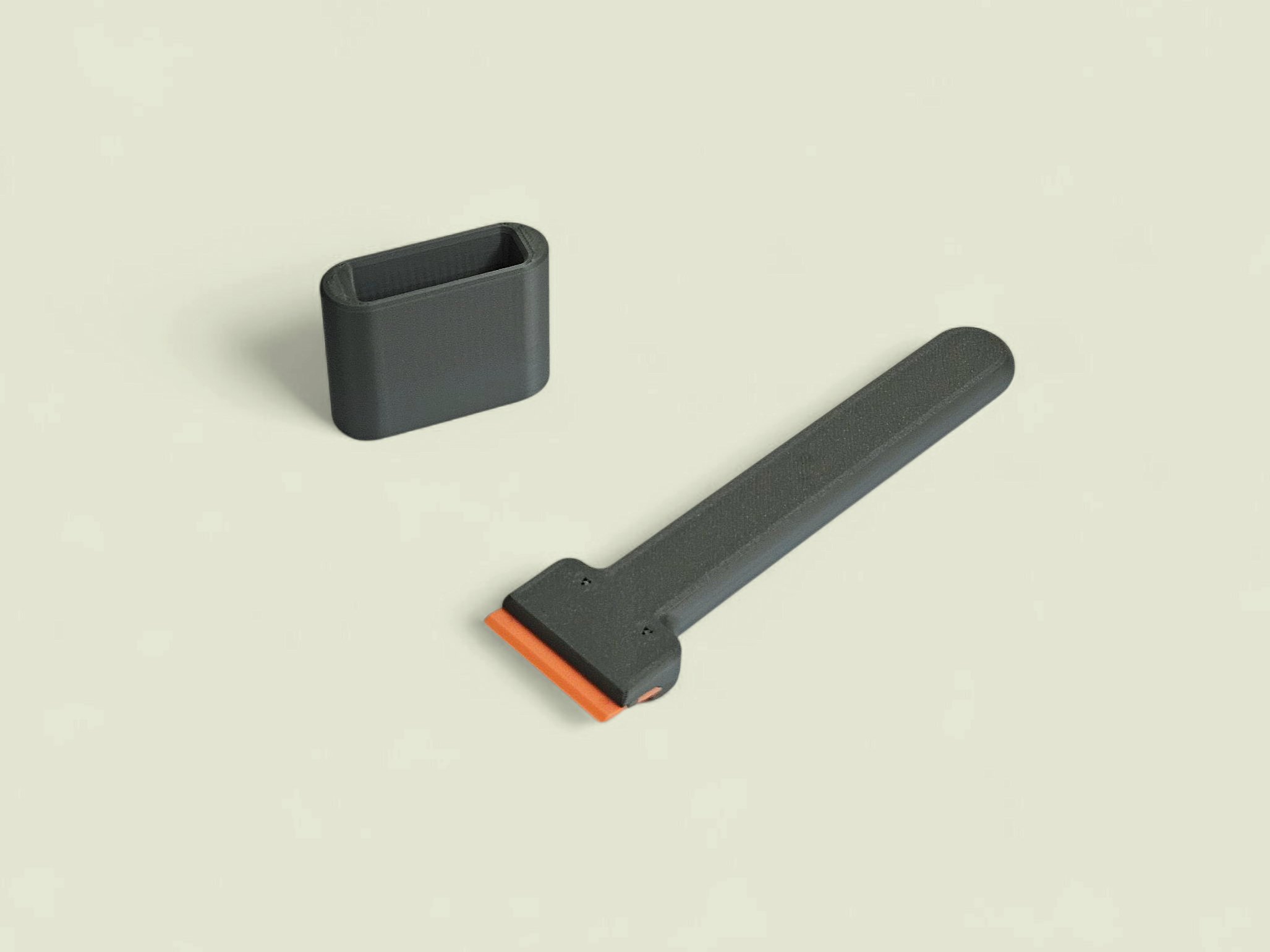 Safe Plastic Scraper – Easy Blade Swap Tool + No-Scratch Print Bed + Stand