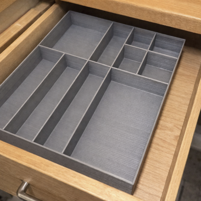 Customizable Drawer Organizer (Silverware, Tools, Desk)