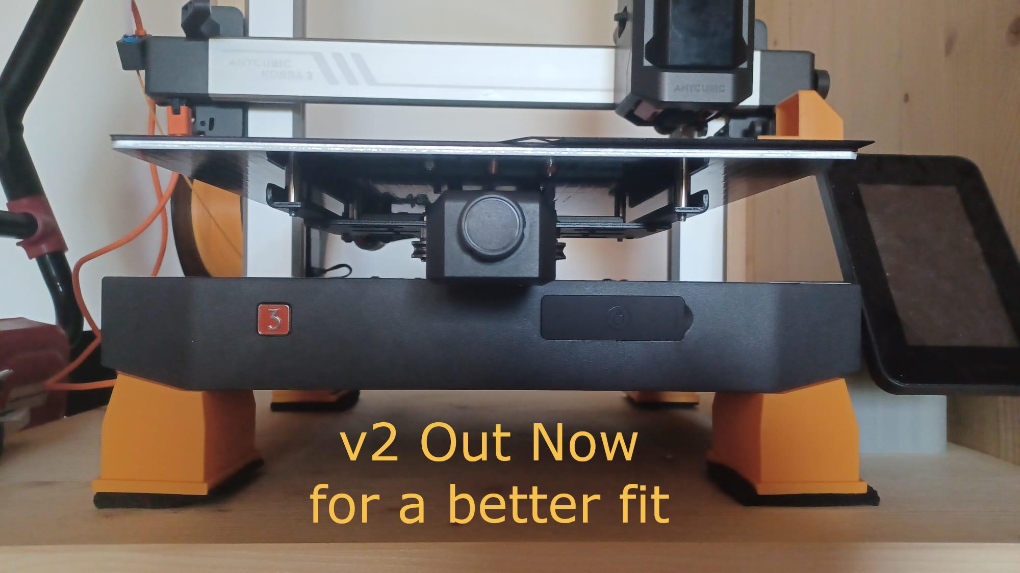 3D printer feet (made for & tested on a Kobra 3)