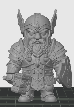 Chibi style Dwarf Paladin 1