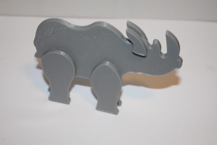 Standing Rhino