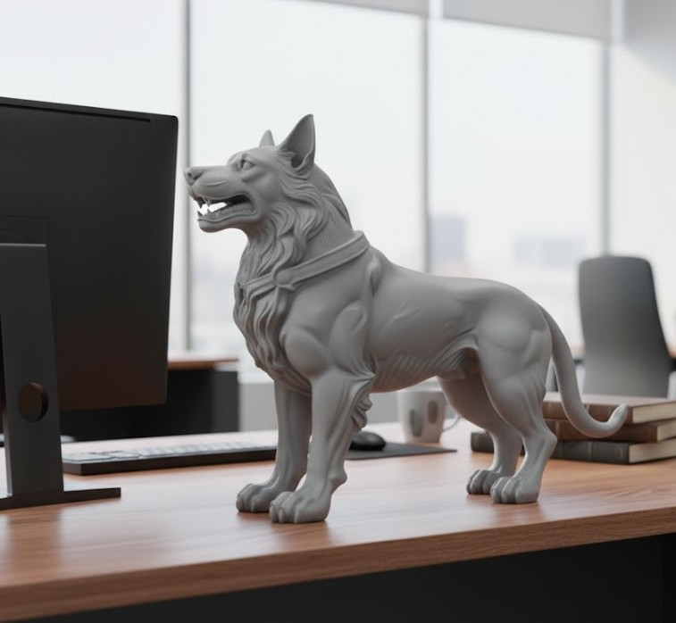 dog statue