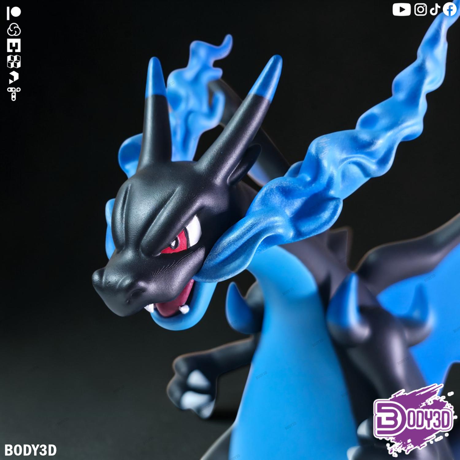 Miniatura 9 do modelo 3D Mega Charizard X