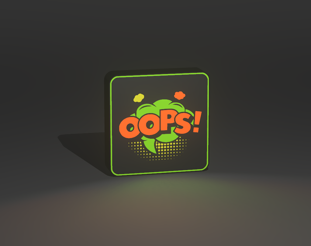 Comic 'OOPS' lightbox