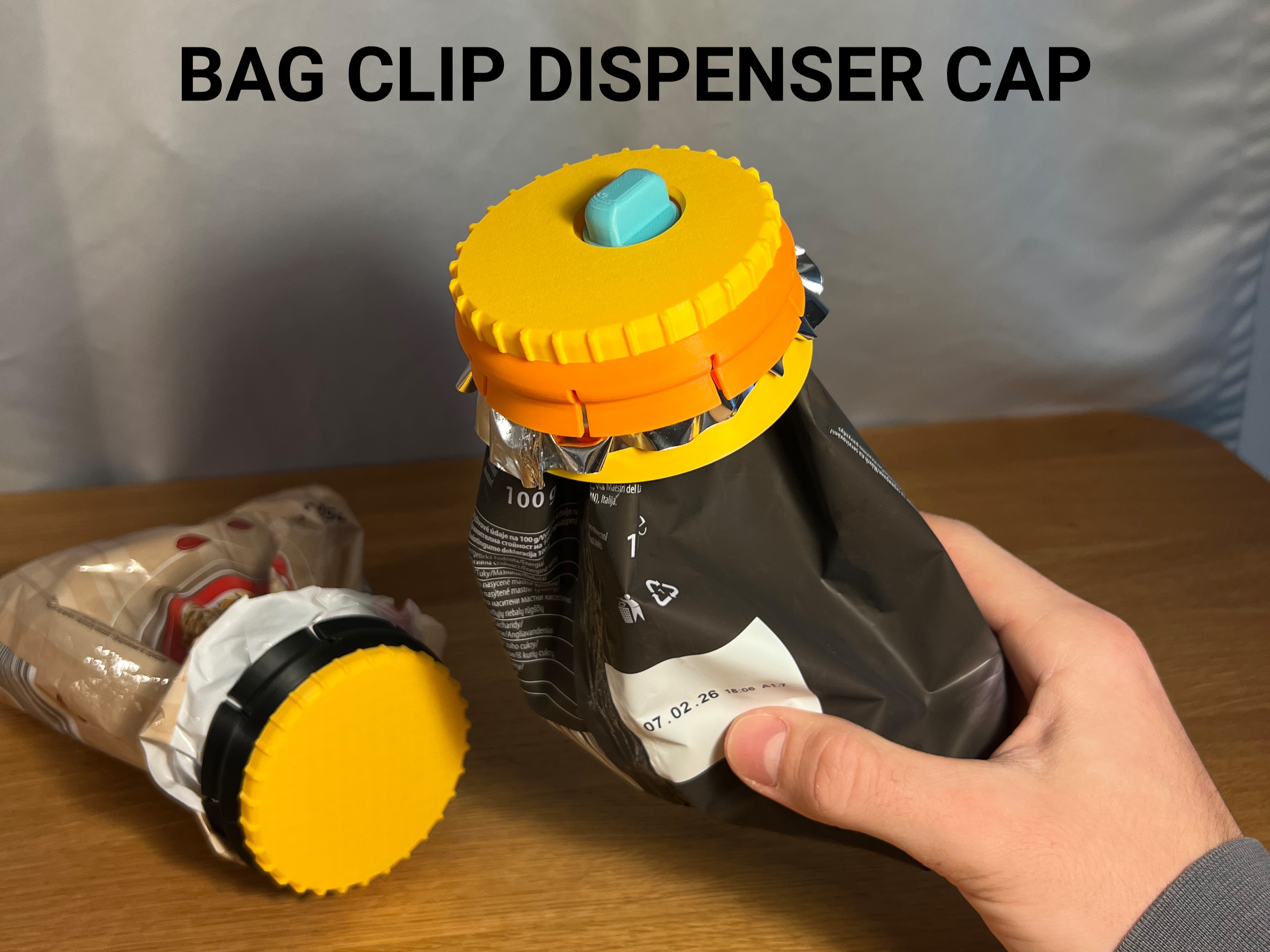 Bag Clip Dispenser Cap