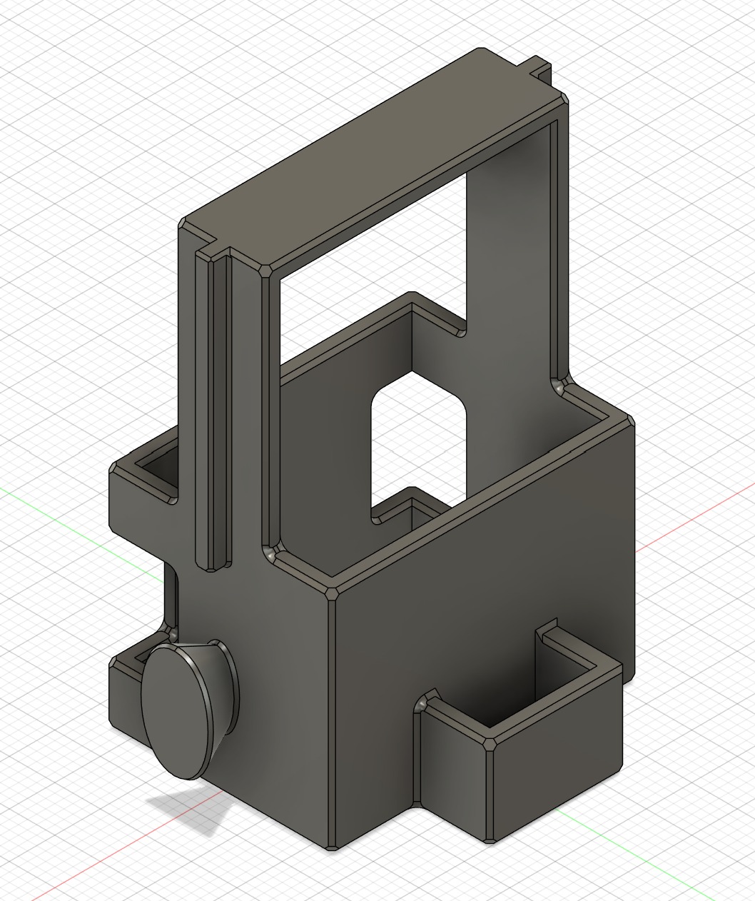 Battery holder for Quad 3D model