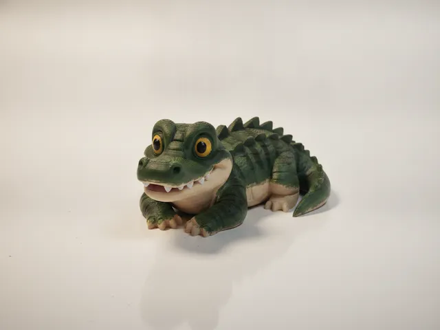 Cute Alligator Smiling
