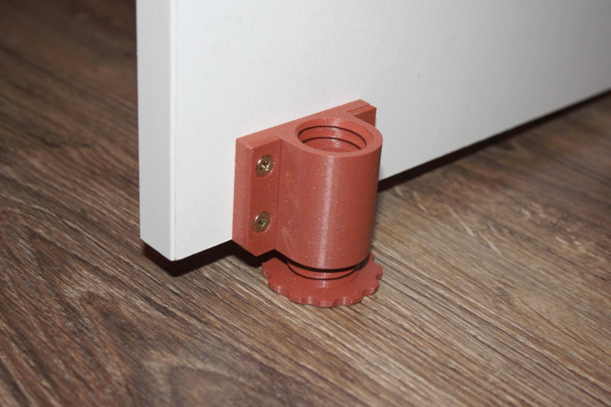 parametric cabinet leveling feet, hidden