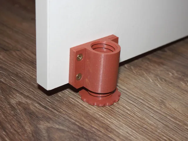 parametric cabinet leveling feet, hidden