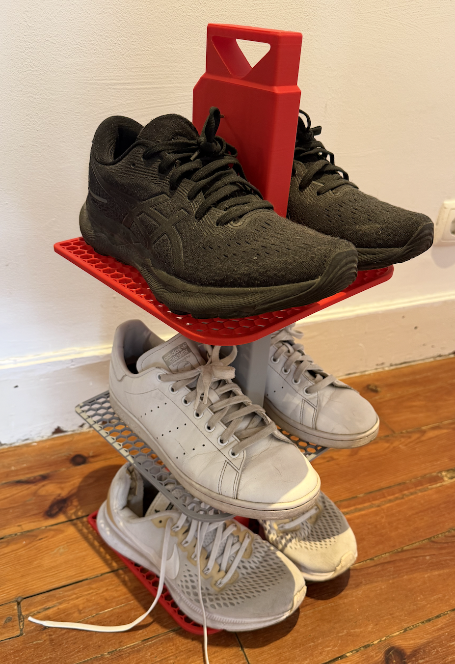 Miniatura 3 do modelo 3D Shoe Rack Stackable Modular