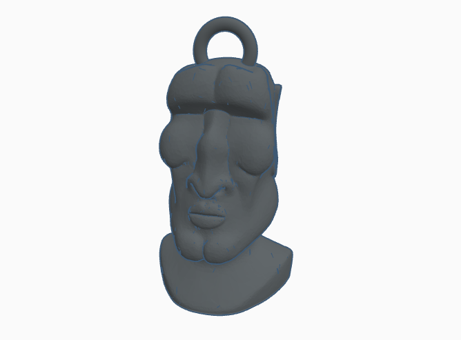 Sigma Moai Keychain