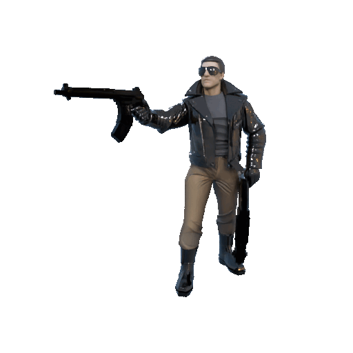 T-800 Rampage – Police Station Scene Figurine (T1) — miniatura 3