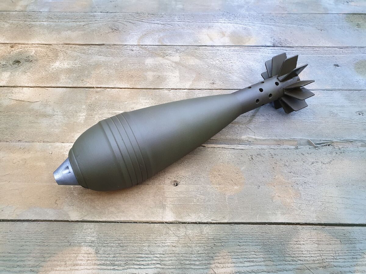 working mortar shell