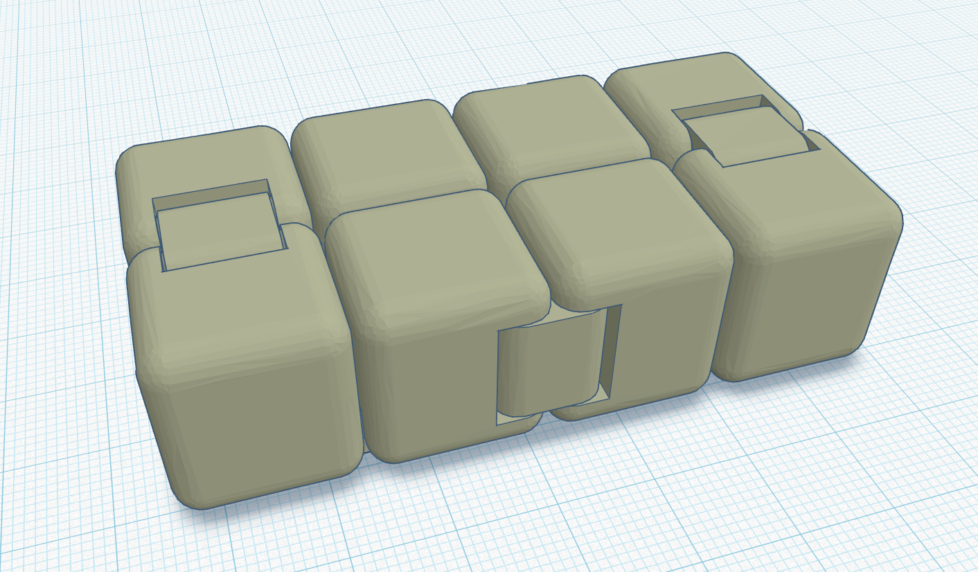 Fidget infinity cube (faster printing)