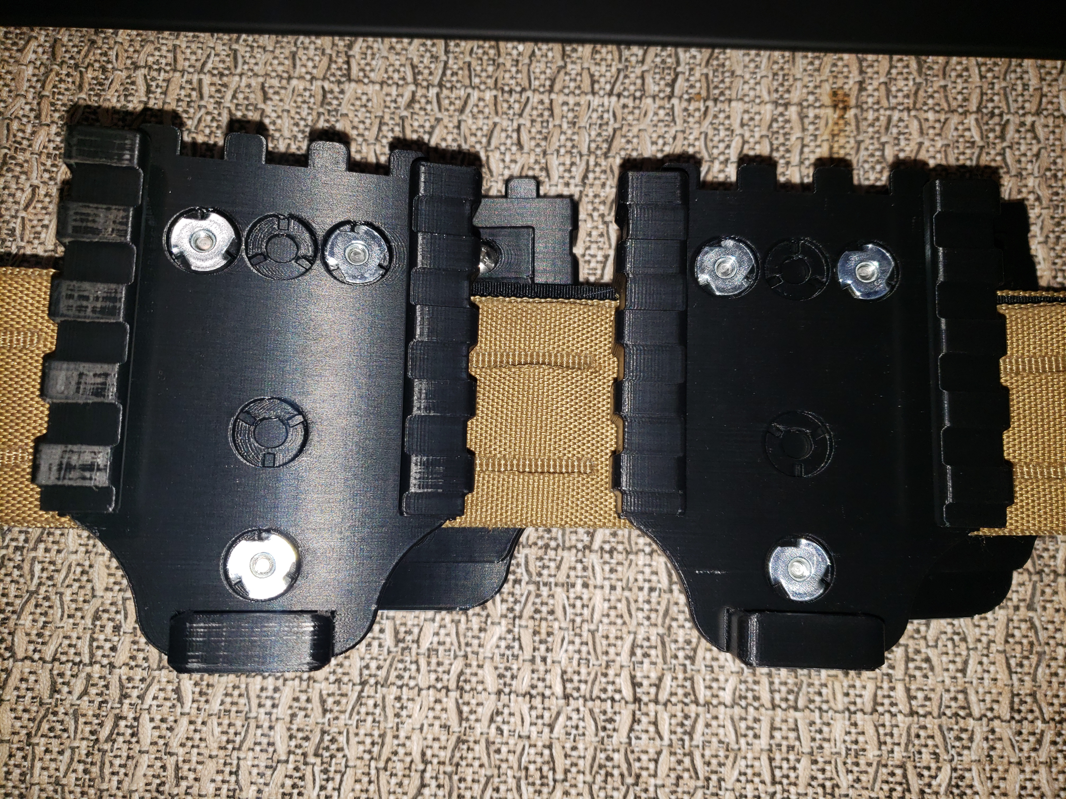 MOLLE belt attachment for Safariland style reciever plate