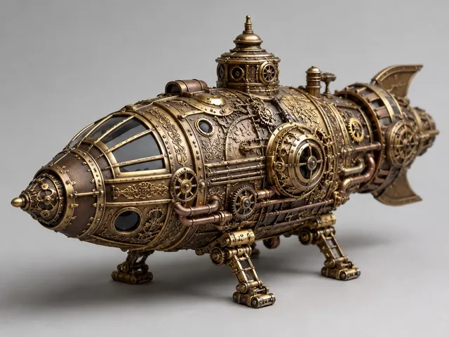 Steampunk Airship Model - Steampunk-Luftschiff-Modell