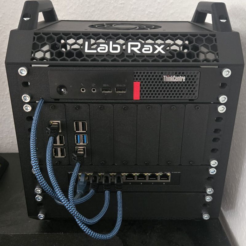 Lab Rax - 10＂ - 1U - Lenovo M910q/M720q by klein_walke | Download free ...