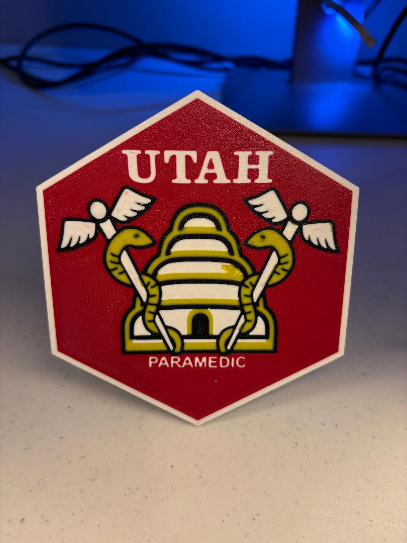 Utah Paramedic Patch Hitch Cover