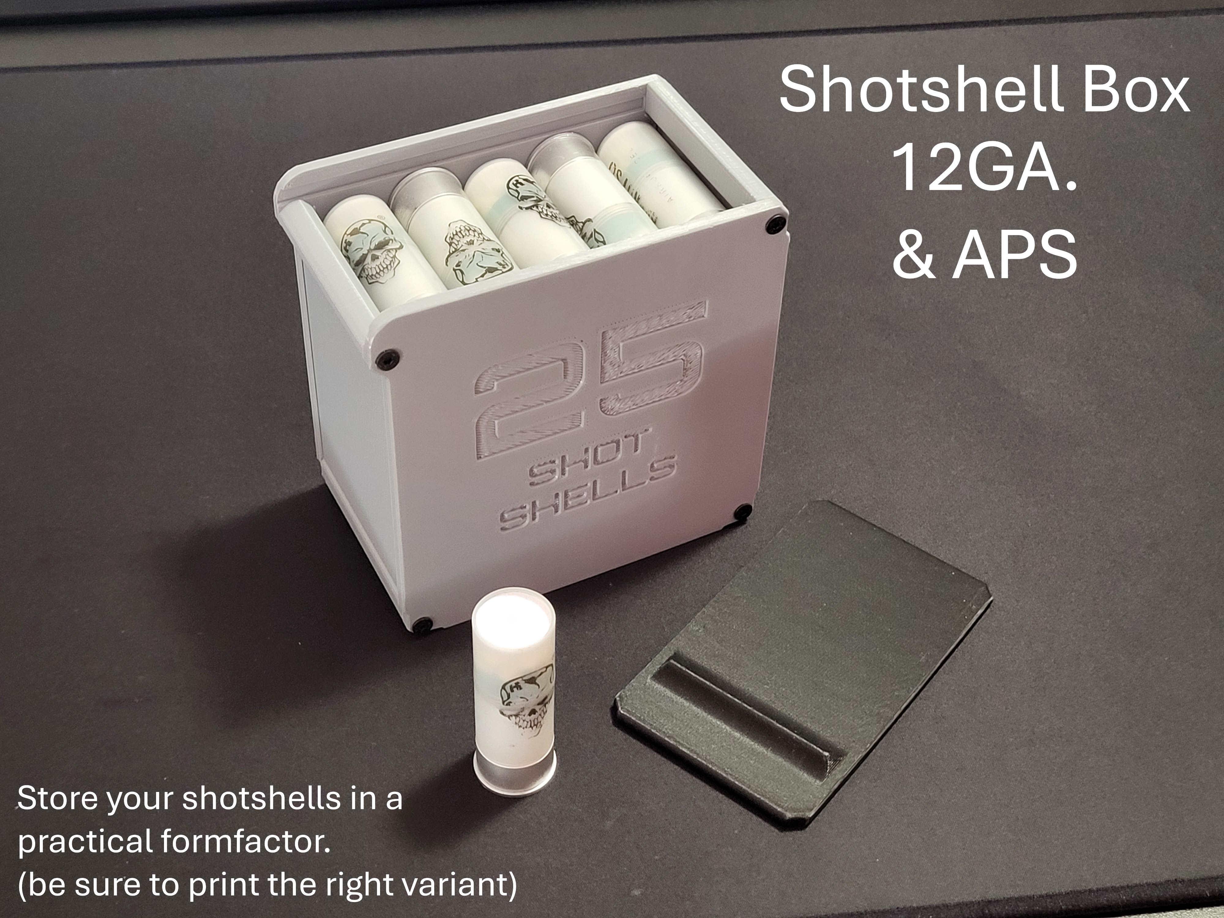 Shell Box - for 12GA. and Airsoft APS Shells - Free Download