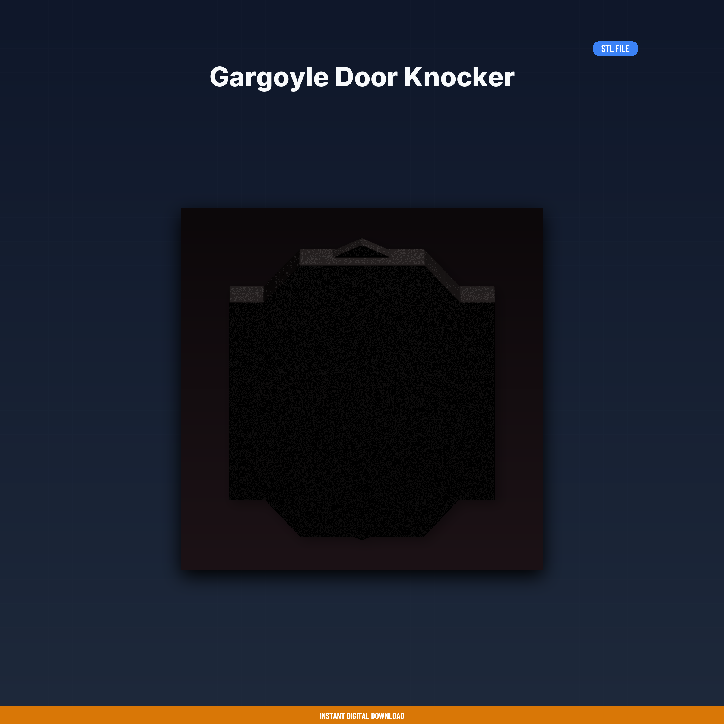 Gargoyle Door Knocker - 3D Printable STL File
