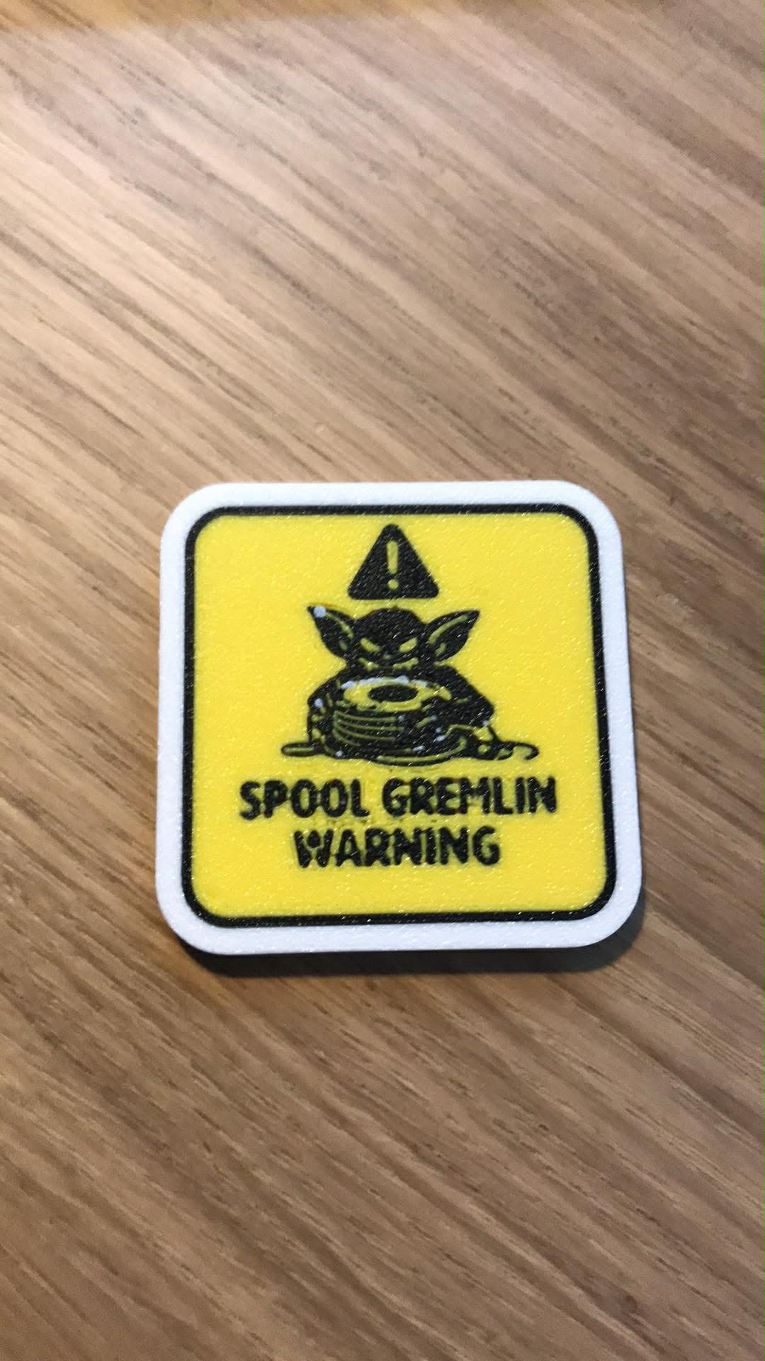 “Spool Gremlin Warning”