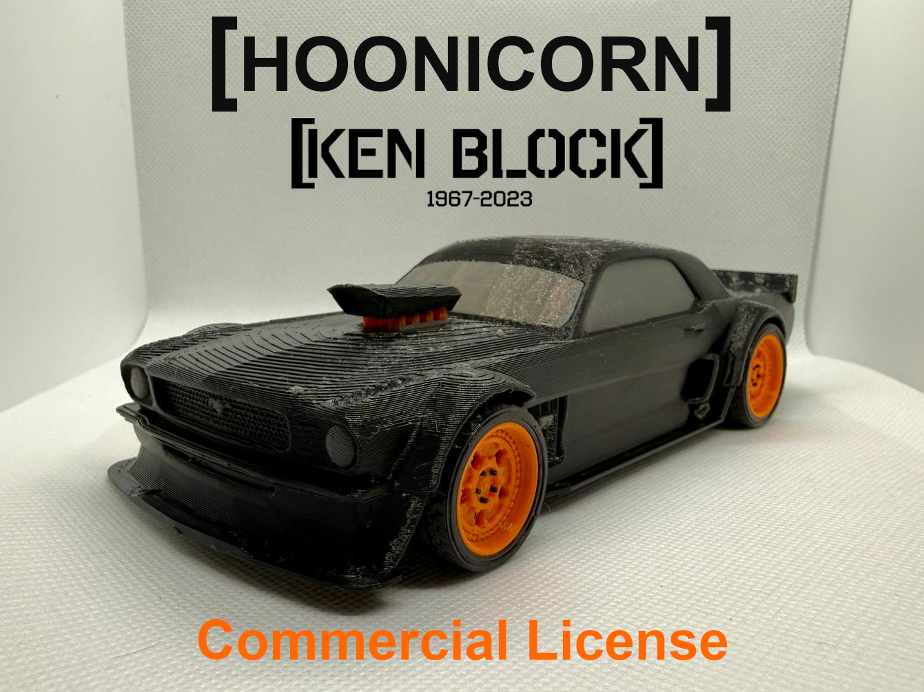 Ford Mustang HOONICORN - COMMERCIAL LICENSE (1:24 scale)