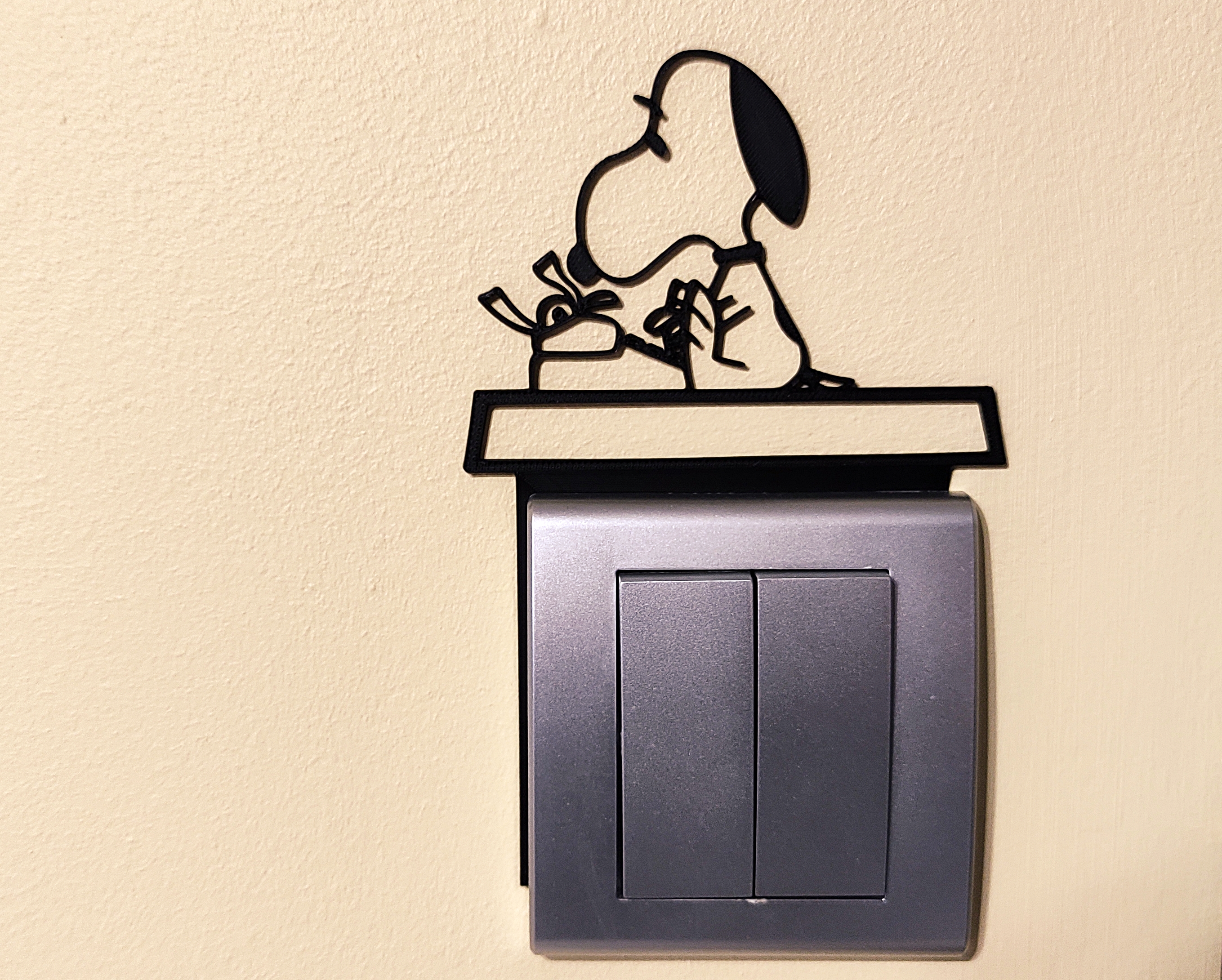 Snoopy Light Switch / Outlet Decoration – 3D Printable Model 14