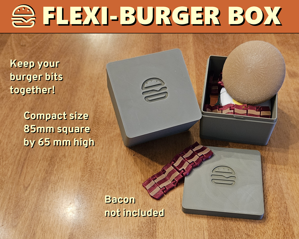 Flexi Burger Box - Keep your burger bits together!