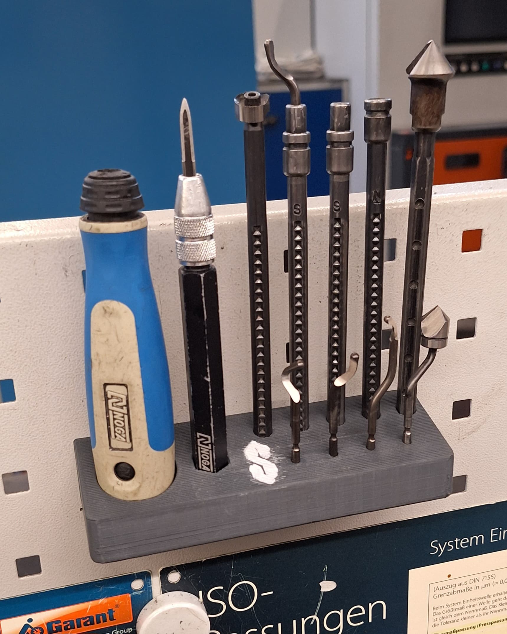 Deburrer Holder for Garant Backpanel