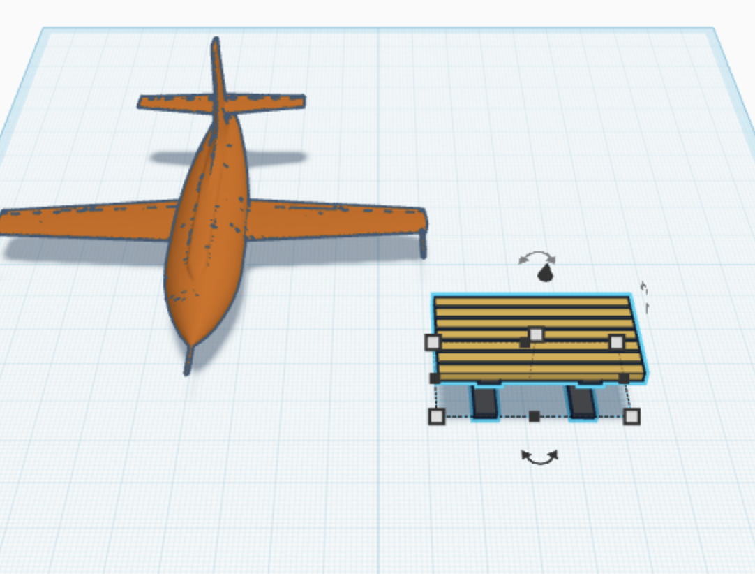 Barbie table and plane