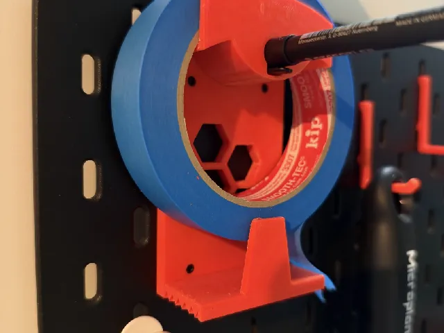 Skadis Kitchen Tape Dispenser and Staedtler Marker Holder t-nut