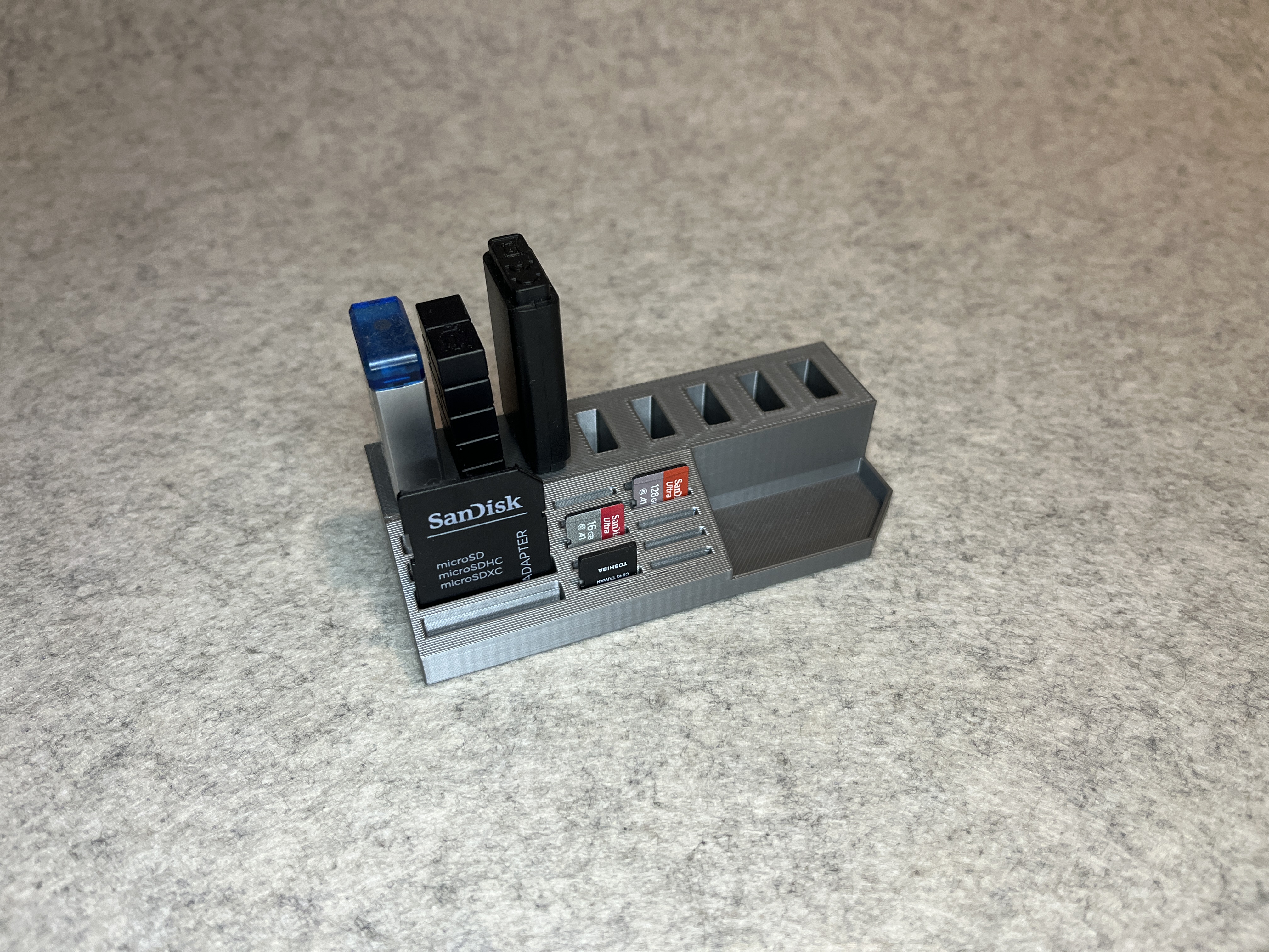 USB, MicroSD and SD card holder — miniatura 3