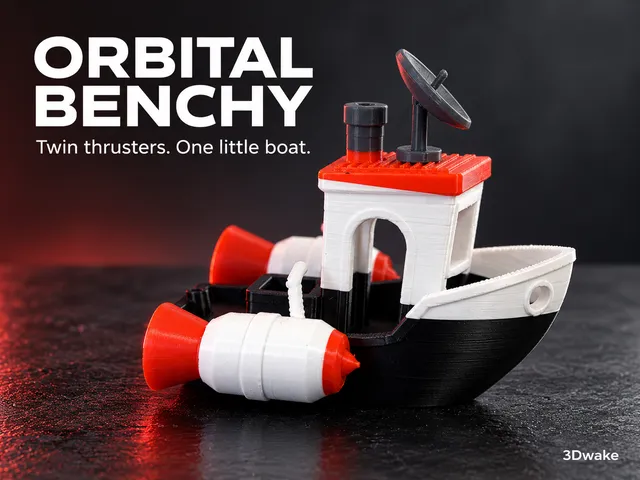 Orbital Benchy – Twin Thruster Boat | Separate Parts & Connectors