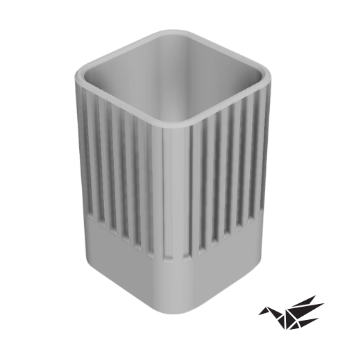 Wide Pen Holder – 3D Printable Desk Organizer