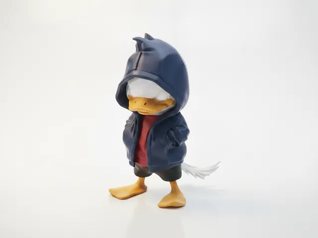 Cool Duck Hooded Figurine Animals 3D Printable