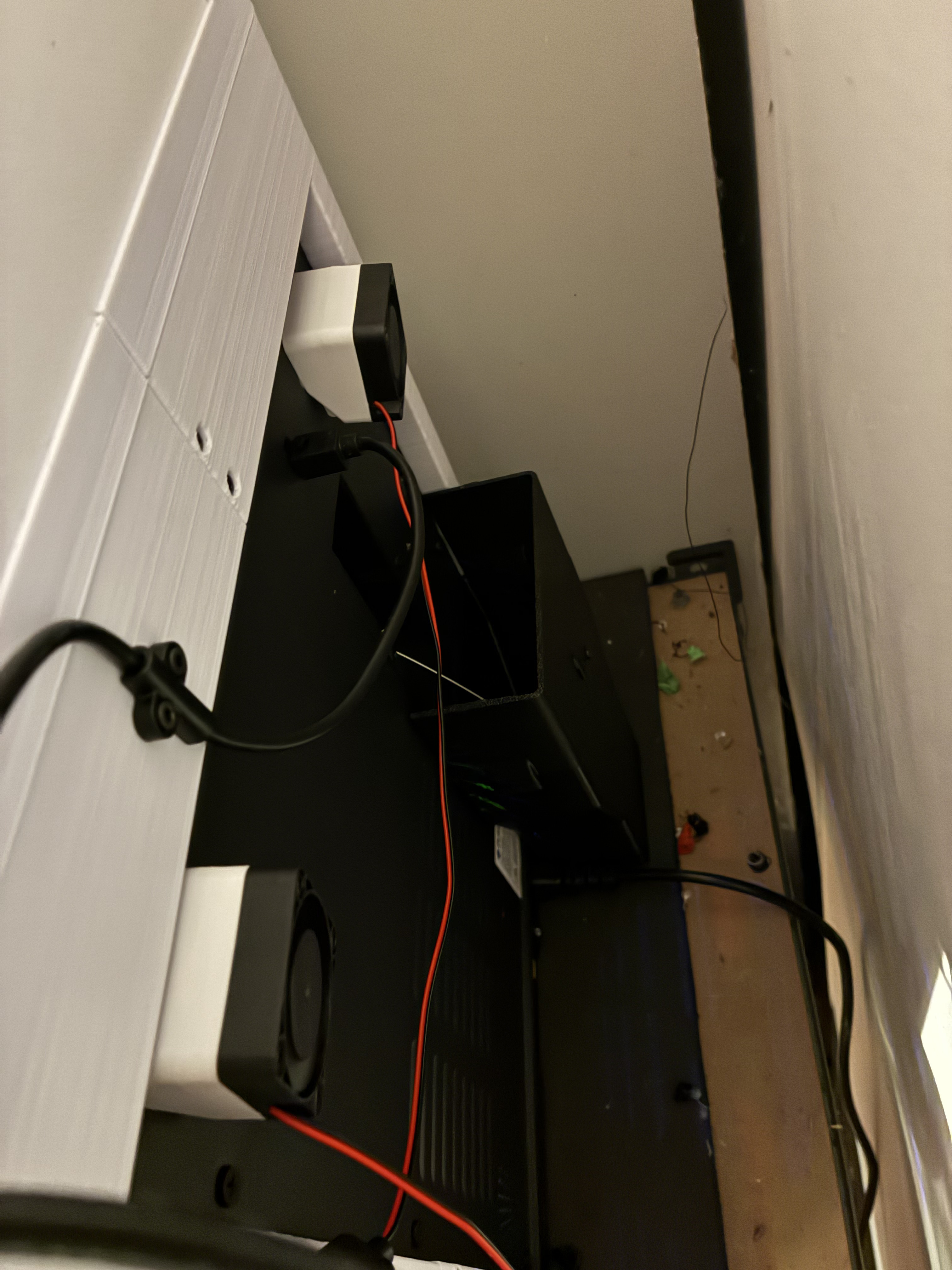 Stepper motor fan attachments for Flashforge AD5X
