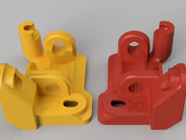 Makerbot Replicator Front Belt Roller Brackets