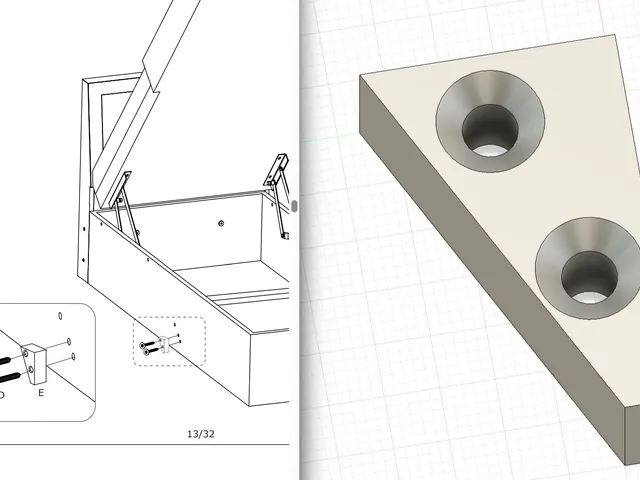 Replacement Stop Block for JYSK MARLEV Sofa Bed