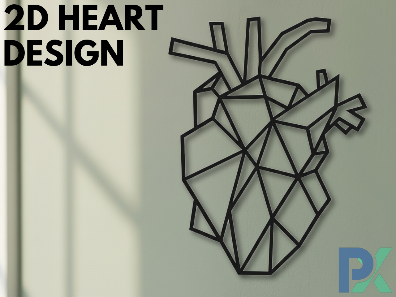 2D heart design