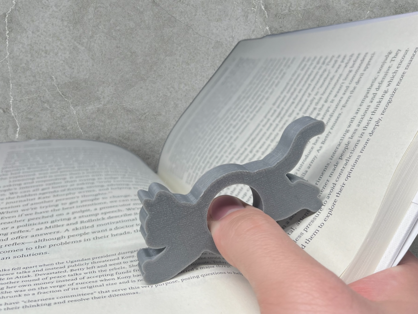 Book cat page holder