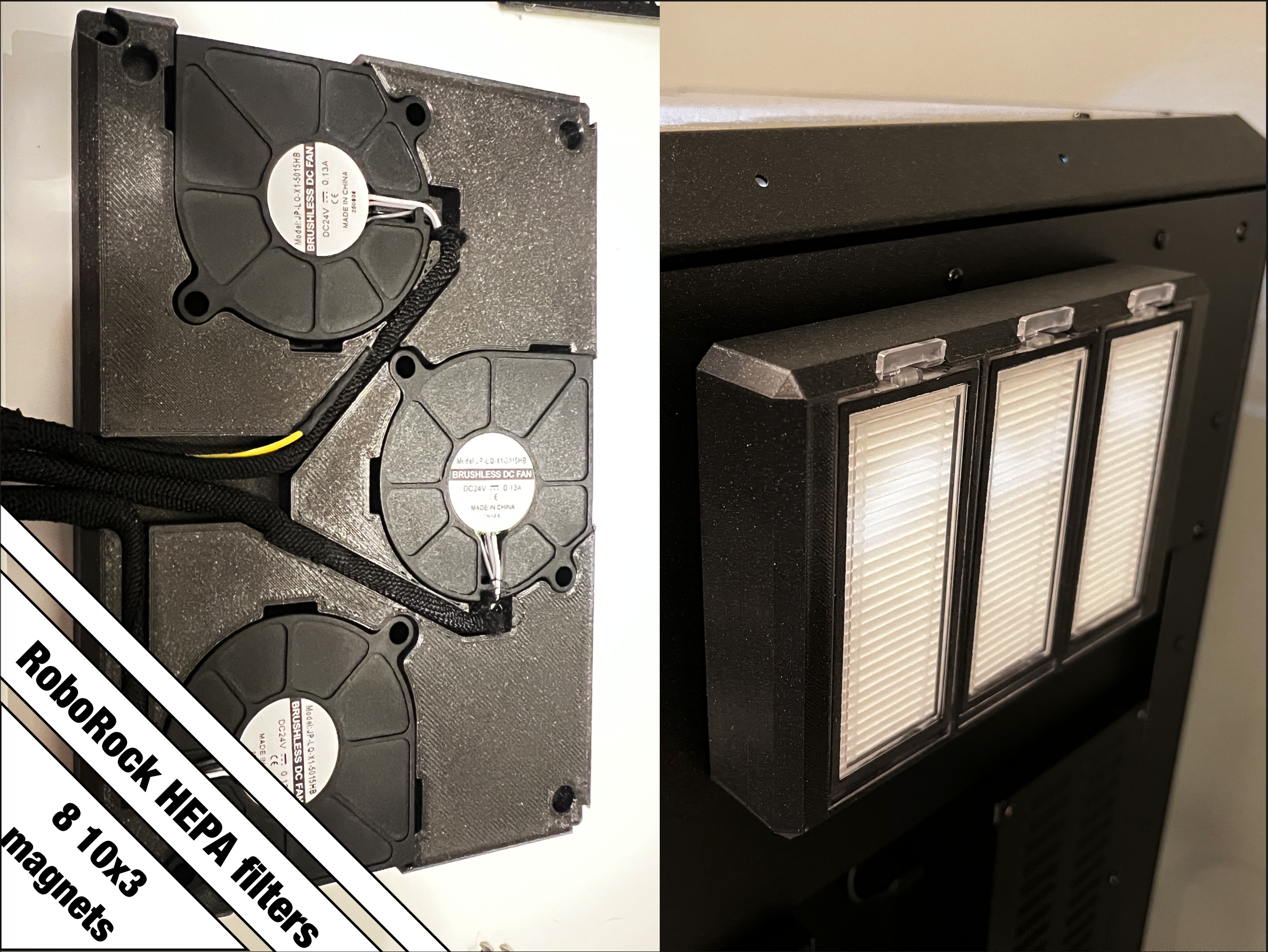 CoreOne RoboRock HEPA and Active Carbon Filter + Fan integration