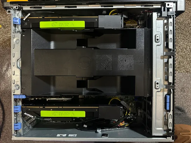 Dell Precision Tower T7920 fan shroud for long GPUs