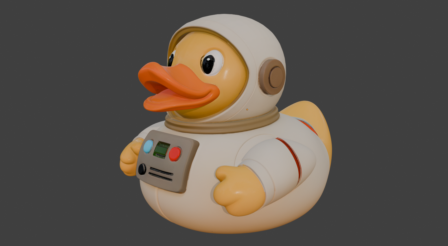 Artemis Astronaut Rubber Ducky 3D model