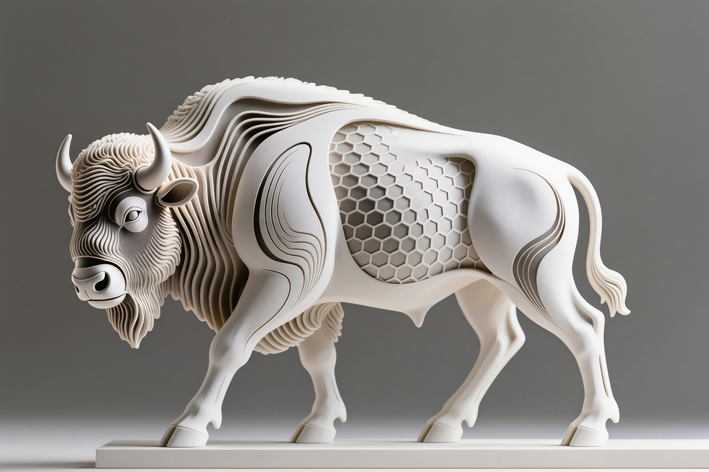 Bison, Hexa Sculpture