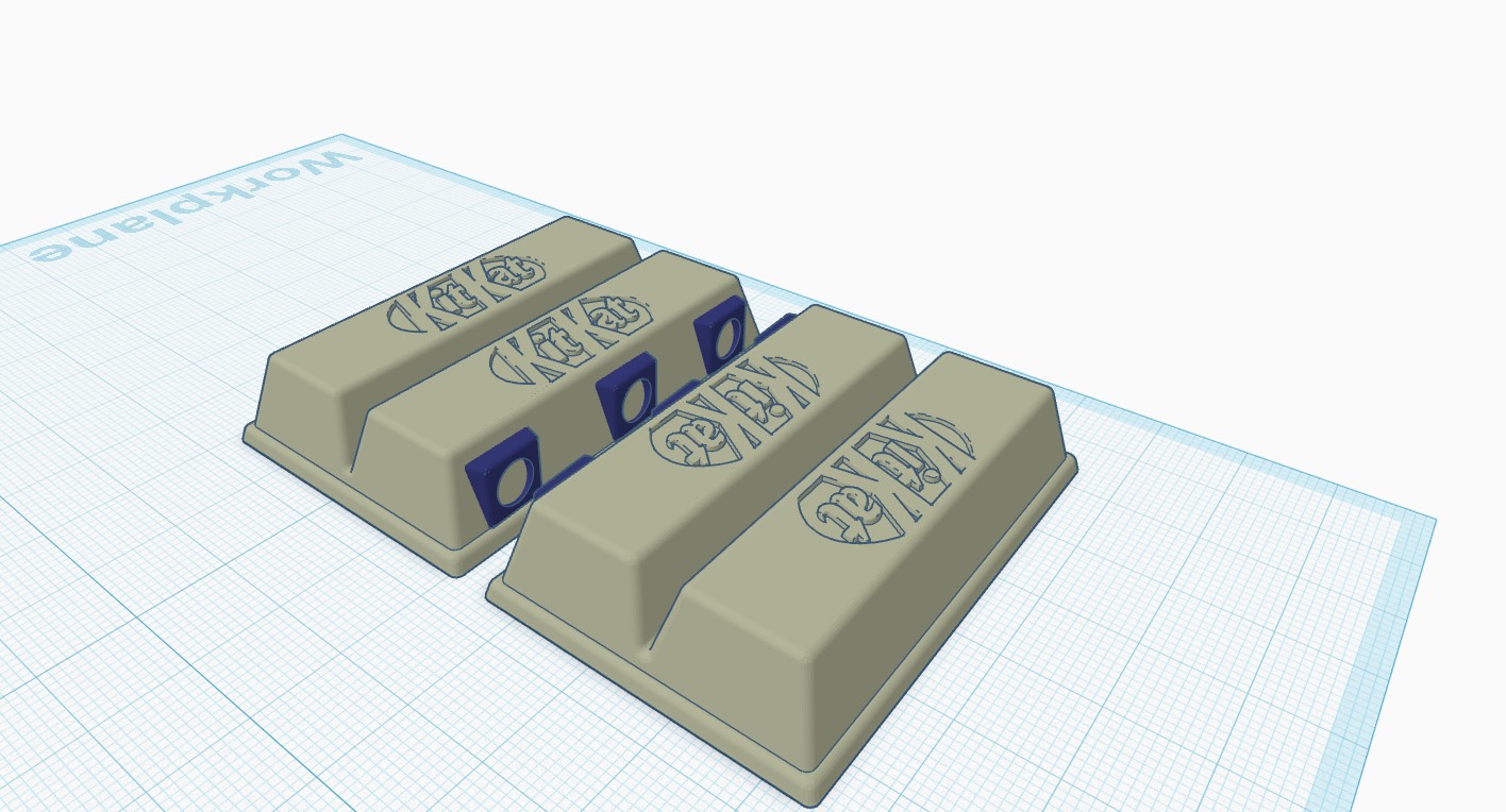 KitKat Magnet Fidget (6x3mm) 3D model