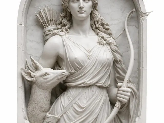 Artemis Greek Goddess Bas Relief Wall Sculpture – 3D Printable STL