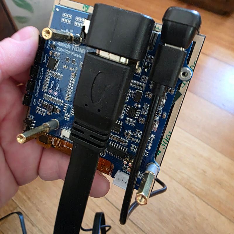 Portable mini hdmi screen (waveshare 4 inch) by Geoff Williams ...