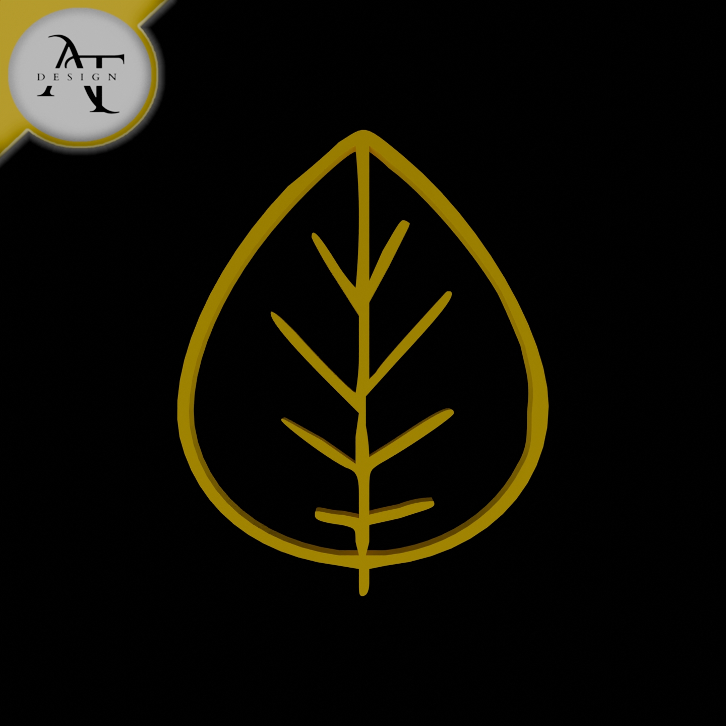 Simple Leaf Symbol - 2D Art