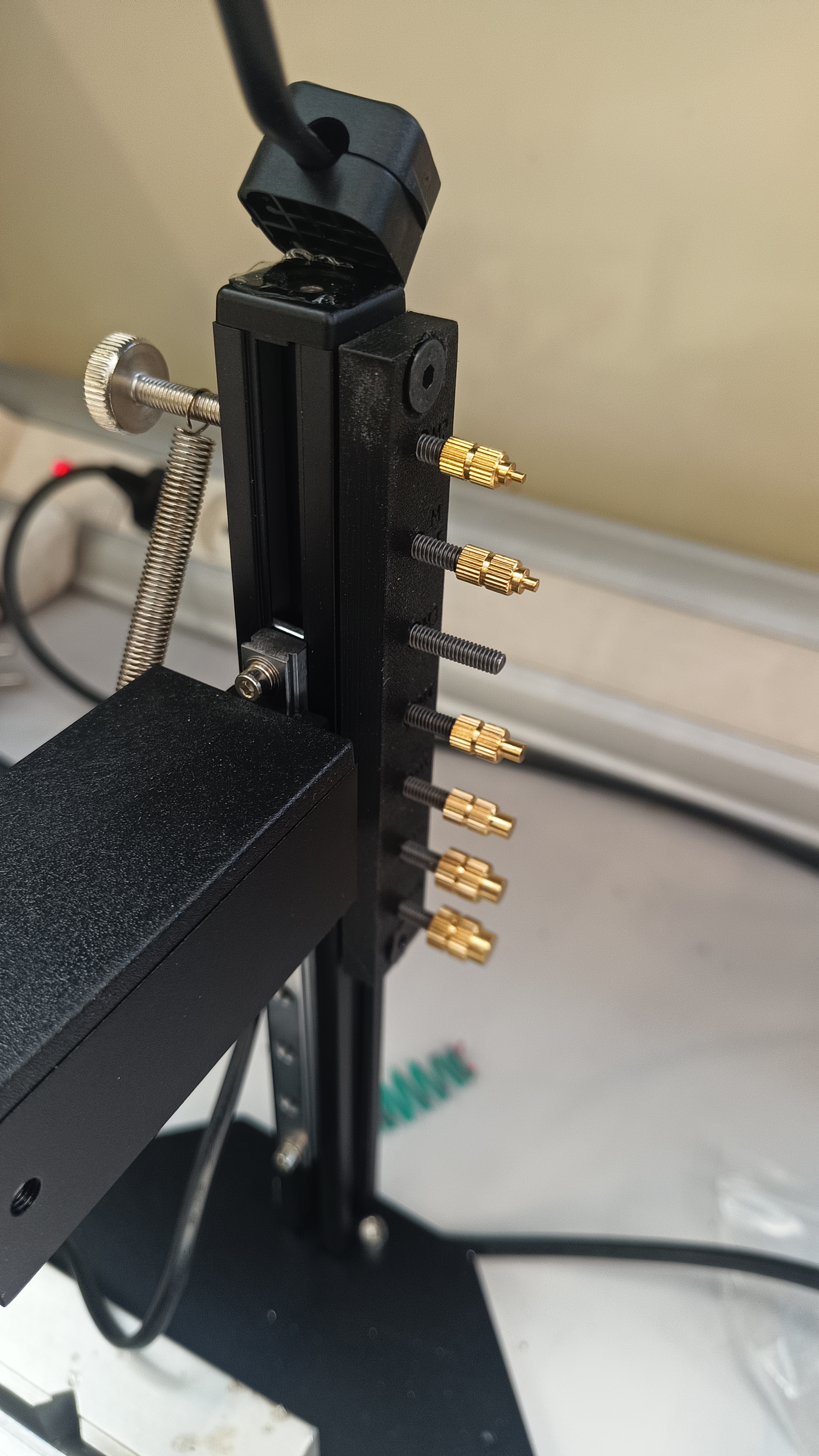 nozzle holder for insert on aluminium profil 3D model