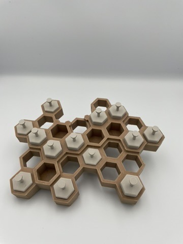 BeeHive Modular Wall Hook Organizer